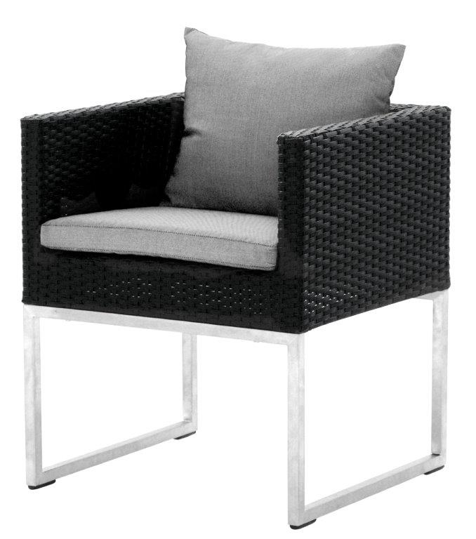 Πολυθρόνα Αλουμινίου-Wicker 58x57x68εκ. Με Μαξιλάρι HAW165/C (Υλικό: Wicker) – OEM – 4-HAW165/C