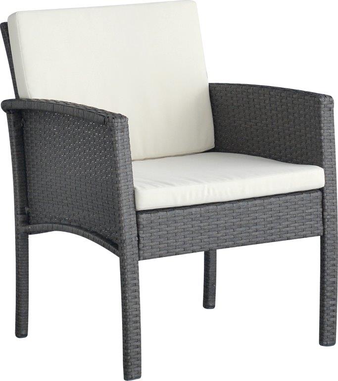 Πολυθρόνα Εξωτερικού Χώρου Μεταλλική-Wicker 65x70x80εκ. Με Μαξιλάρια BFT1552/C1 (Υλικό: Μεταλλικό, Χρώμα: Καφέ) – OEM – 4-BFT1552/C1