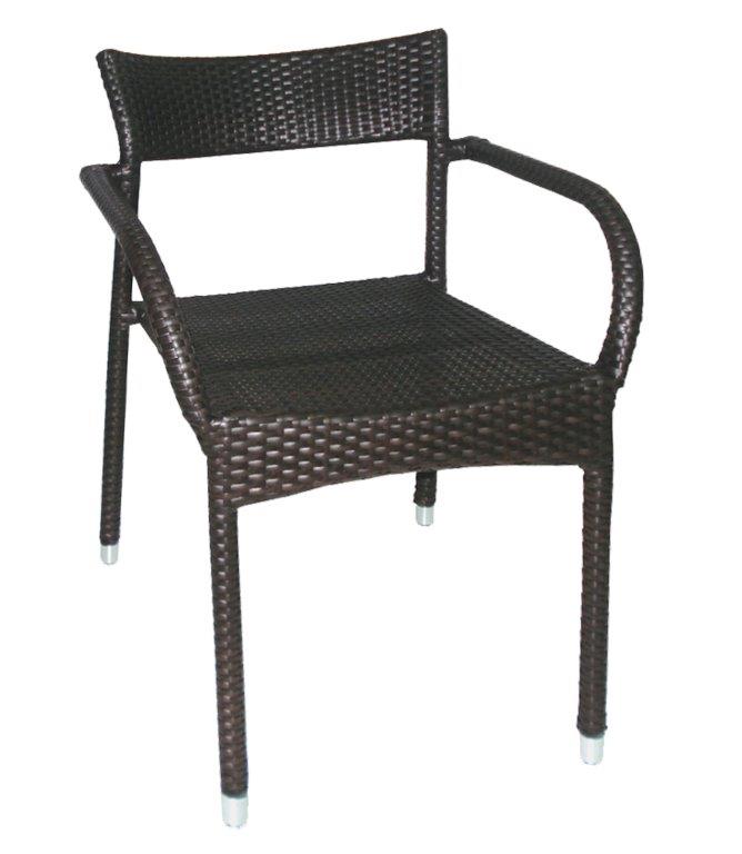 Πολυθρόνα Εξωτερικού Χώρου Rattan 60x57x83εκ. NK 706R (Υλικό: Wicker) – OEM – 4-NK 706R