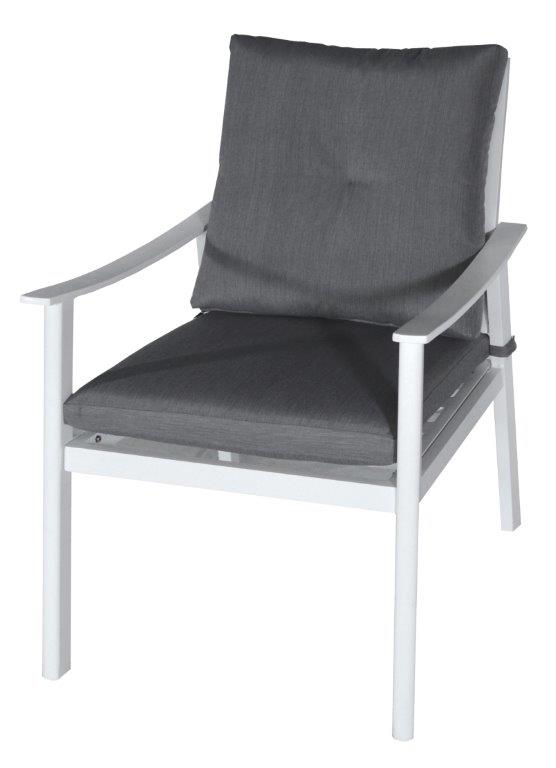Πολυθρόνα Εξωτερικού Χώρου Αλουμινίου-Polyester 73x60x91εκ. Με Μαξιλάρι LIG53363 (Υλικό: Polyester) – OEM – 4-LIG53363