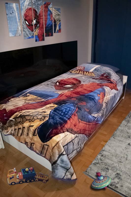 Κουβέρτα Βελουτέ Μονή 160×220εκ. Spiderman 511 Digital Print Disney Dimcol (Ύφασμα: Polyester) – Disney – 2520225605251199