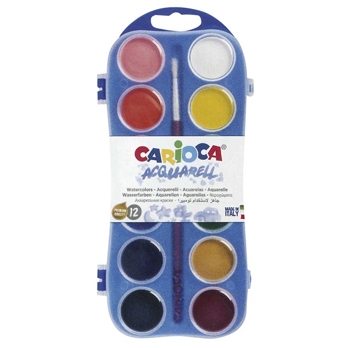 Σετ Νερομπογιές 12 Χρωμάτων CARIOCA 60-115 – CARIOCA – 60-115