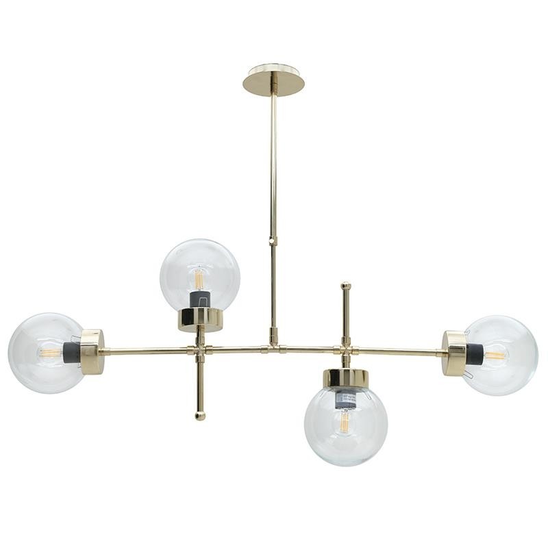Φωτιστικό Οροφής 4Φωτο Μεταλλικό inart 98x15x80εκ. 3-10-584-0003 (Υλικό: Μεταλλικό, Χρώμα: Χρυσό ) – inart – 3-10-584-0003