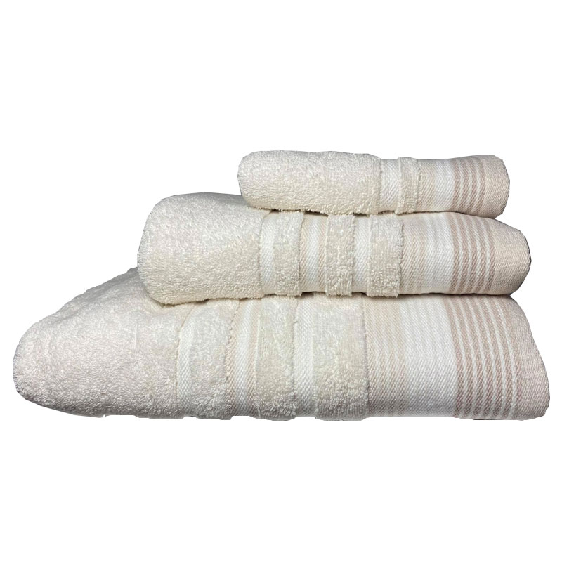 Σετ πετσέτες 3τμχ Βαμβακερές Bella Vanilla 24home (Ύφασμα: Βαμβάκι 100%) - 24home.gr - 24-bella-vanilla 105479