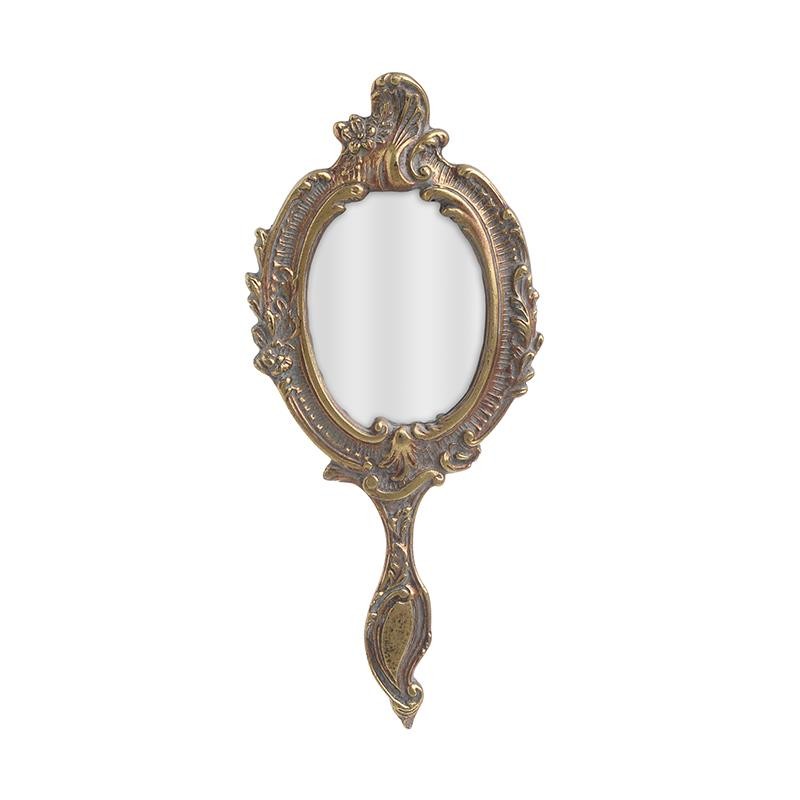 Καθρέπτης Χειρός Polyresin Αντικέ inart 12x2x25εκ. 3-95-383-0011 (Υλικό: Polyresin, Χρώμα: Χρυσό ) – inart – 3-95-383-0011