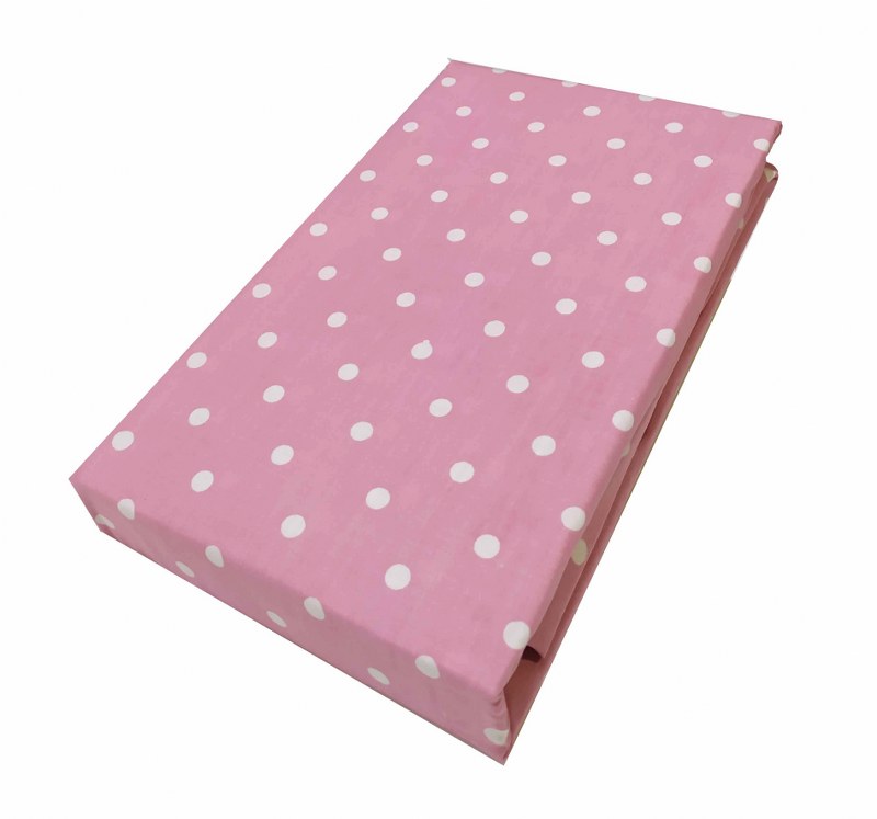 Ζεύγος Μαξιλαροθήκες Polycotton 50×70εκ. Πουά Light Pink (Ύφασμα: 50%Cotton-50%Polyester, Χρώμα: Ροζ) – KOMVOS HOME – 7000139-34
