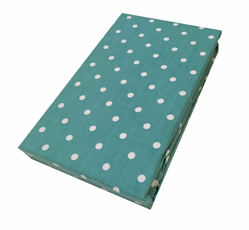 Ζεύγος Μαξιλαροθήκες Polycotton 50×70εκ. Πουά Petrol (Ύφασμα: 50%Cotton-50%Polyester, Χρώμα: Πετρόλ ) – KOMVOS HOME – 7000139-35