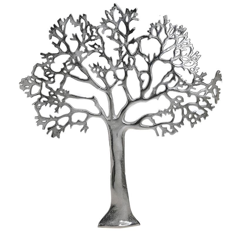 Διακοσμητικό Τοίχου Δέντρο Αλουμινίου inart 54x2x60εκ. 3-70-754-0074 (Υλικό: Αλουμίνιο, Χρώμα: Ασημί ) – inart – 3-70-754-0074