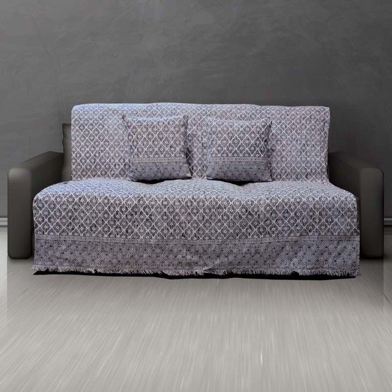 Ριχτάρι Σενίλ Ζακάρ Πολυθρόνας 180×160εκ. Toulouse Silver Sb home (Ύφασμα: Chenille, Χρώμα: Γκρι) – Sb home – 5206864057821