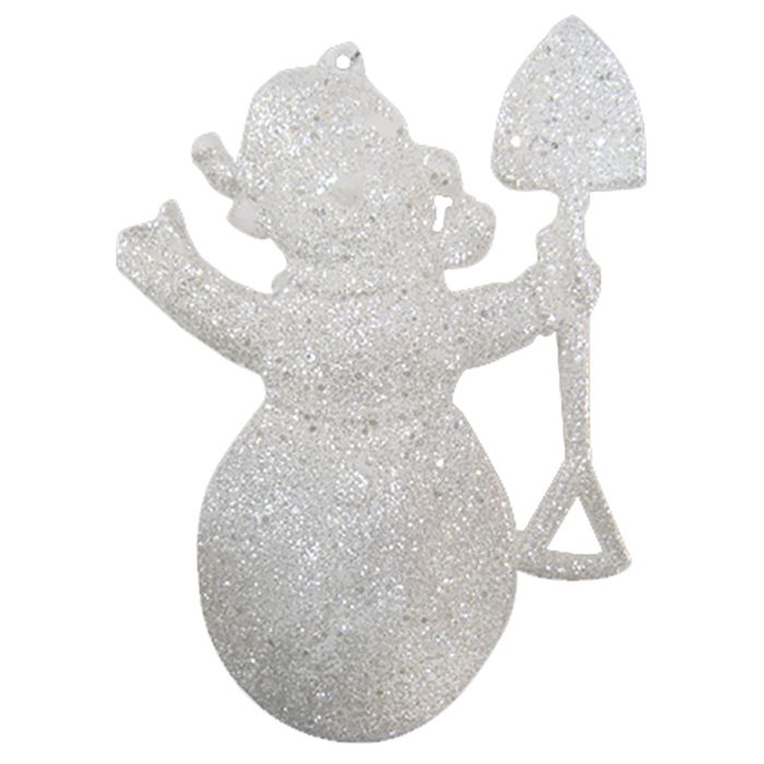 Σετ Χριστουγεννιάτικα Στολίδια 2τμχ Χιονάνθρωπος Λευκός Αστραφτερός Xmasfest 93-1567 (Χρώμα: Λευκό) - Xmas fest - 93-1567 108842
