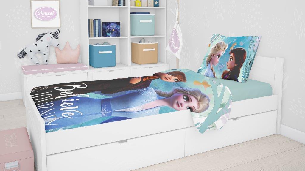 Σετ Σεντόνια Βαμβακερά Μονά 165×245εκ. Frozen 984 Digital Print Disney Dimcol (Ύφασμα: Βαμβάκι 100%) – Disney – 2124817100698499