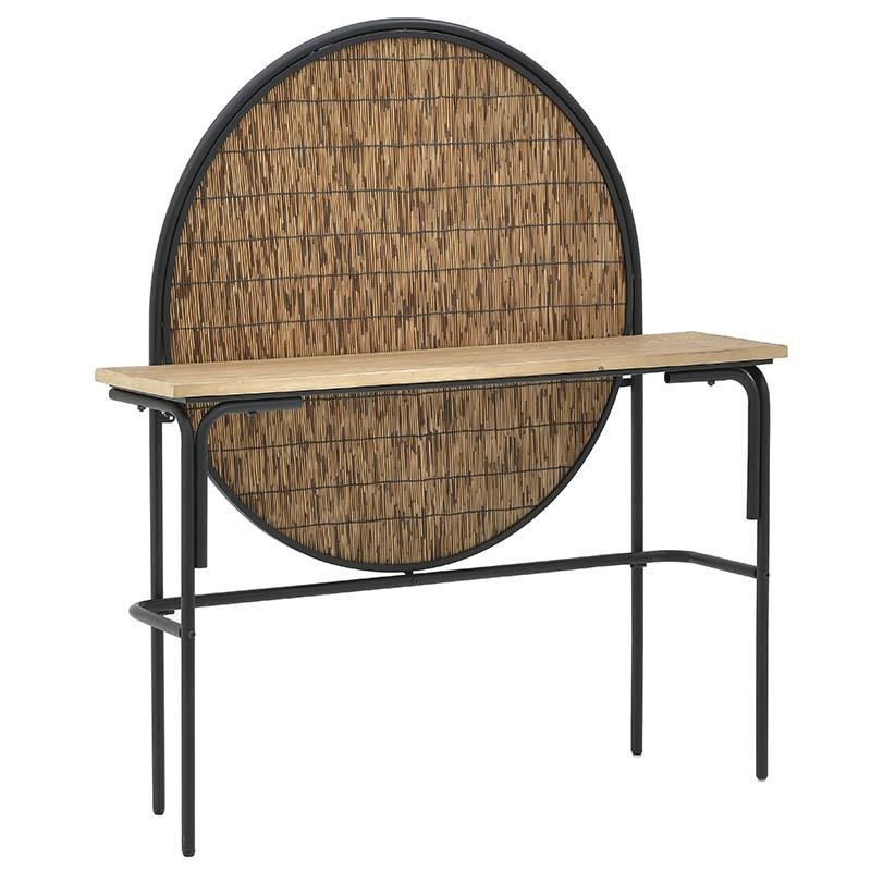 Κονσόλα Μεταλλική-Ξύλινη inart 120x32x135εκ. 3-50-293-0079 (Υλικό: Ξύλο, Χρώμα: Μαύρο) – inart – 3-50-293-0079