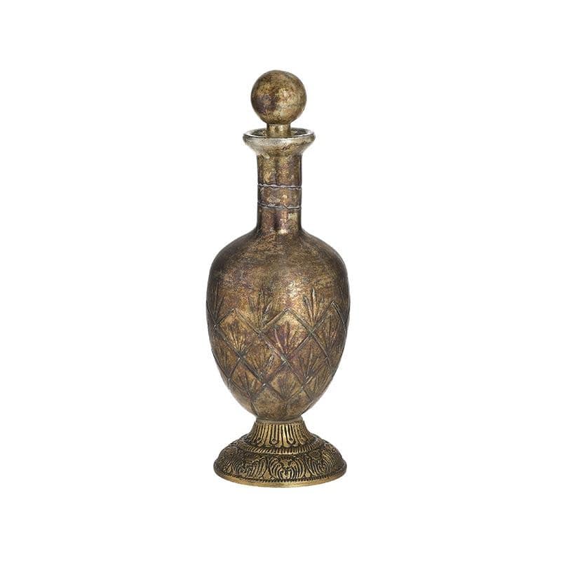 Καράφα Γυάλινη Αντικέ inart 10×27εκ. 3-70-085-0181 (Υλικό: Γυαλί, Χρώμα: Χρυσό ) – inart – 3-70-085-0181