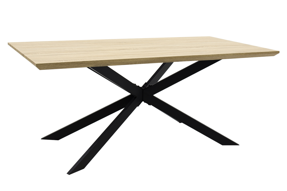 Τραπέζι Stylish Ξύλινο – Μεταλλικό 180x90x75εκ. 011-000024 – OEM – 011-000024