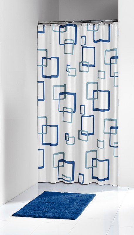 Κουρτίνα Μπάνιου Πλαστική “Retro Βlue” Sealskin 180×200εκ. – sealskin – 211521324