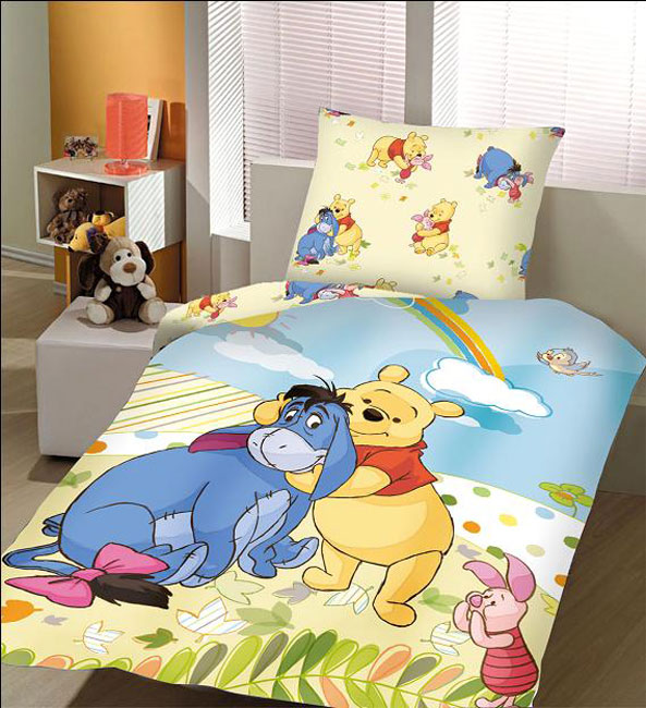 Σετ 2 Τεμαχίων Παπλωματοθήκη Παιδική Disney Winnie The Pooh Αυθεντική 160×240εκ. (Ύφασμα: Βαμβάκι 100%) – Disney – panel_winnie-th