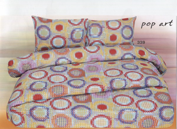 Σετ 3 Τεμαχίων Σεντόνια Ημίδιπλα “Pop Art” – ZBRITTA – 9-339