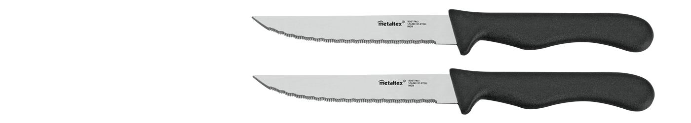 BASIC LINE Σετ 2τμχ Μαχαίρι STEAK - METALTEX - 258134 175