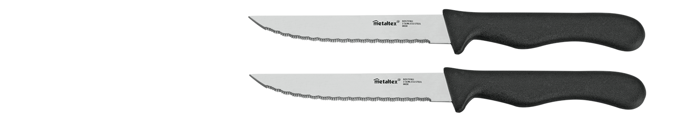 BASIC LINE Σετ 2τμχ Μαχαίρι STEAK – METALTEX – 258134