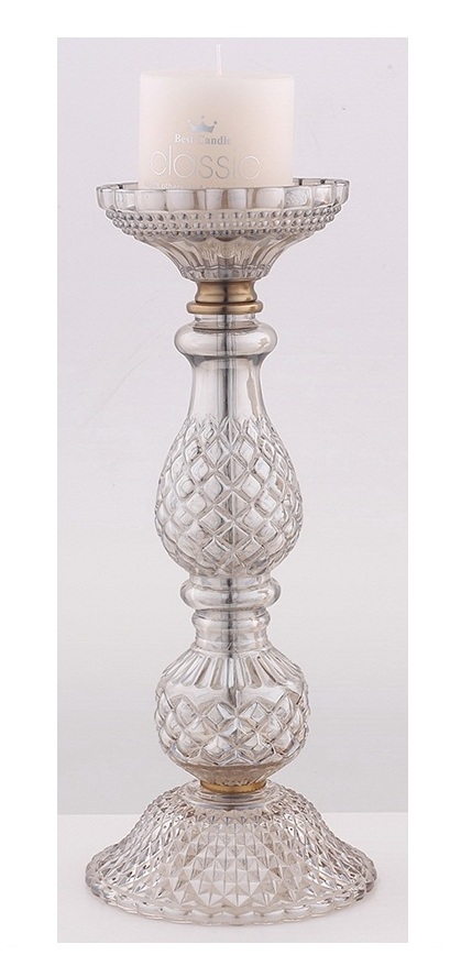 Κηροπήγιο Γυάλινο-Μεταλλικό PAPSHOP 15×35εκ. ZY21 (Υλικό: Μεταλλικό, Χρώμα: Χρυσό ) – PAPADIMITRIOU INTERIOR PAPSHOP – ZY21