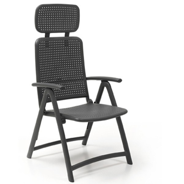 Πολυθρόνα Εξωτερικού Χώρου Acquamarina White – OEM – acquamarina-armchair-anthracite
