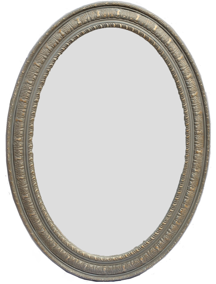 Καθρέφτης Οβάλ Royal Art 60×90εκ. INA3/6173/90GRE (Υλικό: Ξύλο) – Royal Art Collection – INA3/6173/90GRE