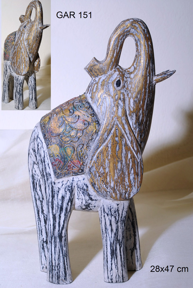 Διακοσμητικός Ελέφαντας Ξύλινος Royal Art 28x47εκ. GAR151 (Υλικό: Ξύλο) - Royal Art Collection - GAR151 111495