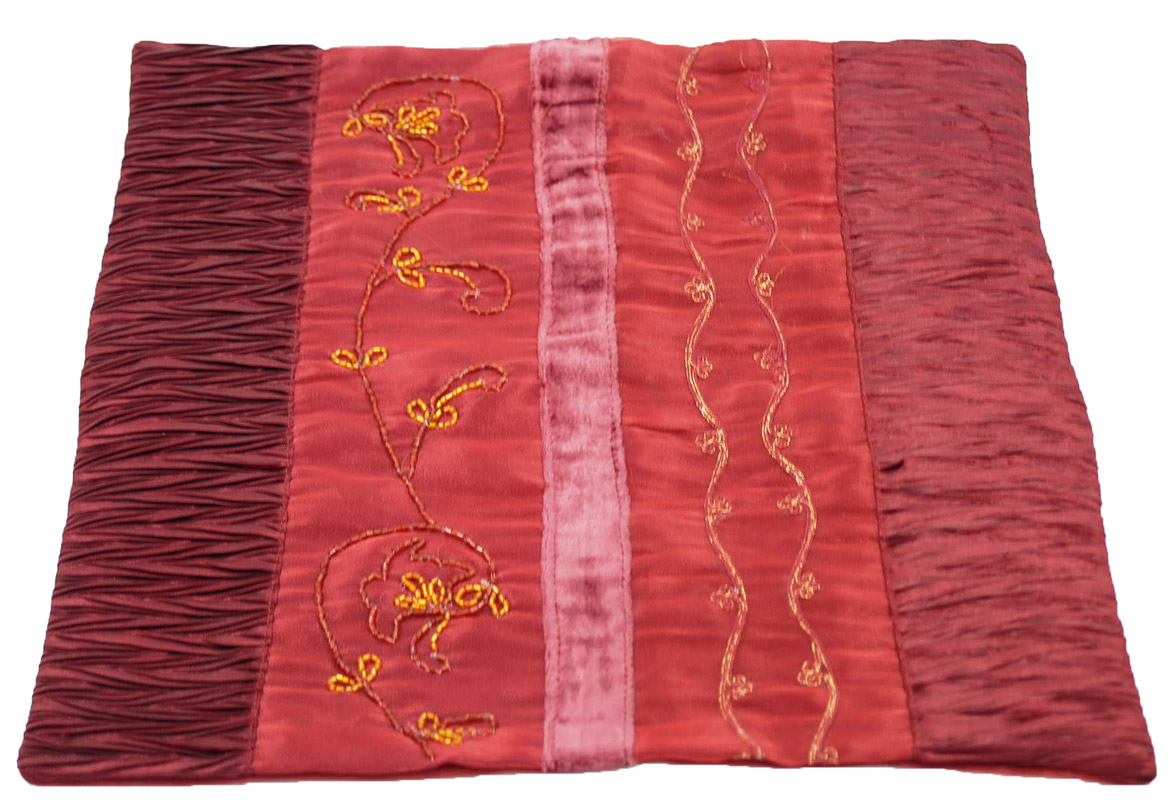 Διακοσμητική Μαξιλαροθήκη Οργάντζα Royal Art 40×40εκ. KAB503/3BG (Χρώμα: Κόκκινο) – Royal Art Collection – KAB503/3BG
