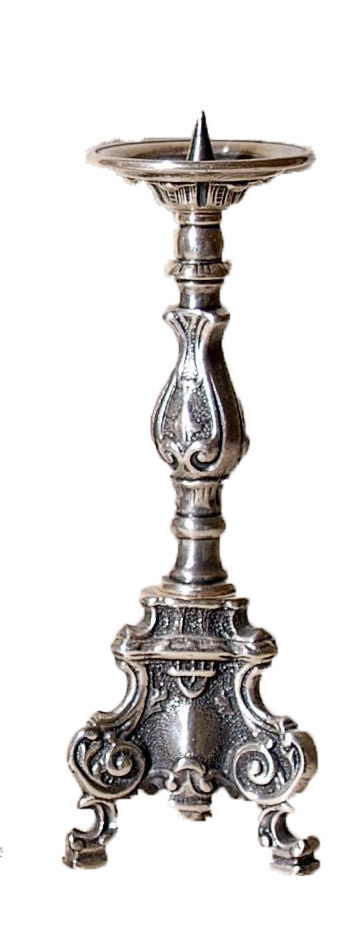 Κηροπήγιο Μπρούτζινο Royal Art 21εκ. STL185E (Χρώμα: Ασημί , Υλικό: Μπρούτζινο) - Royal Art Collection - STL185E 112149
