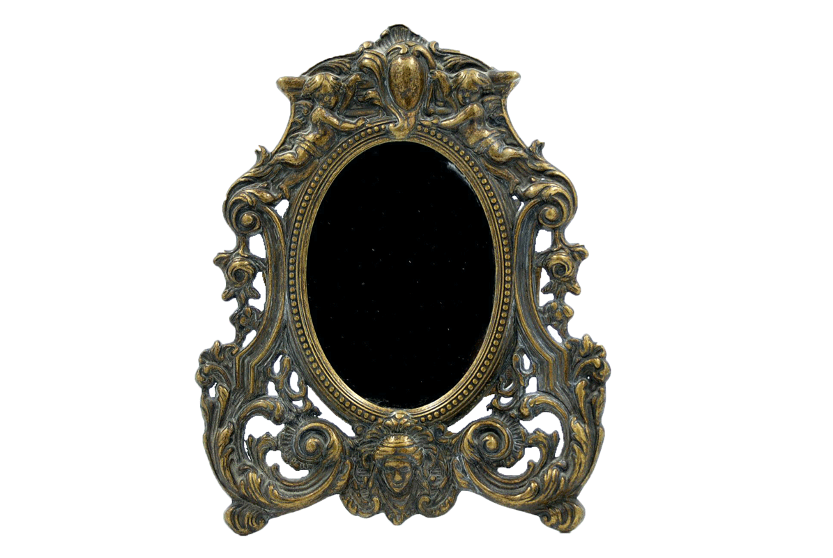 Καθρέφτης Αντικέ-Μπρούτζινος Royal Art 19×25εκ. STL1150BR (Υλικό: Μπρούτζινο) – Royal Art Collection – STL1150BR