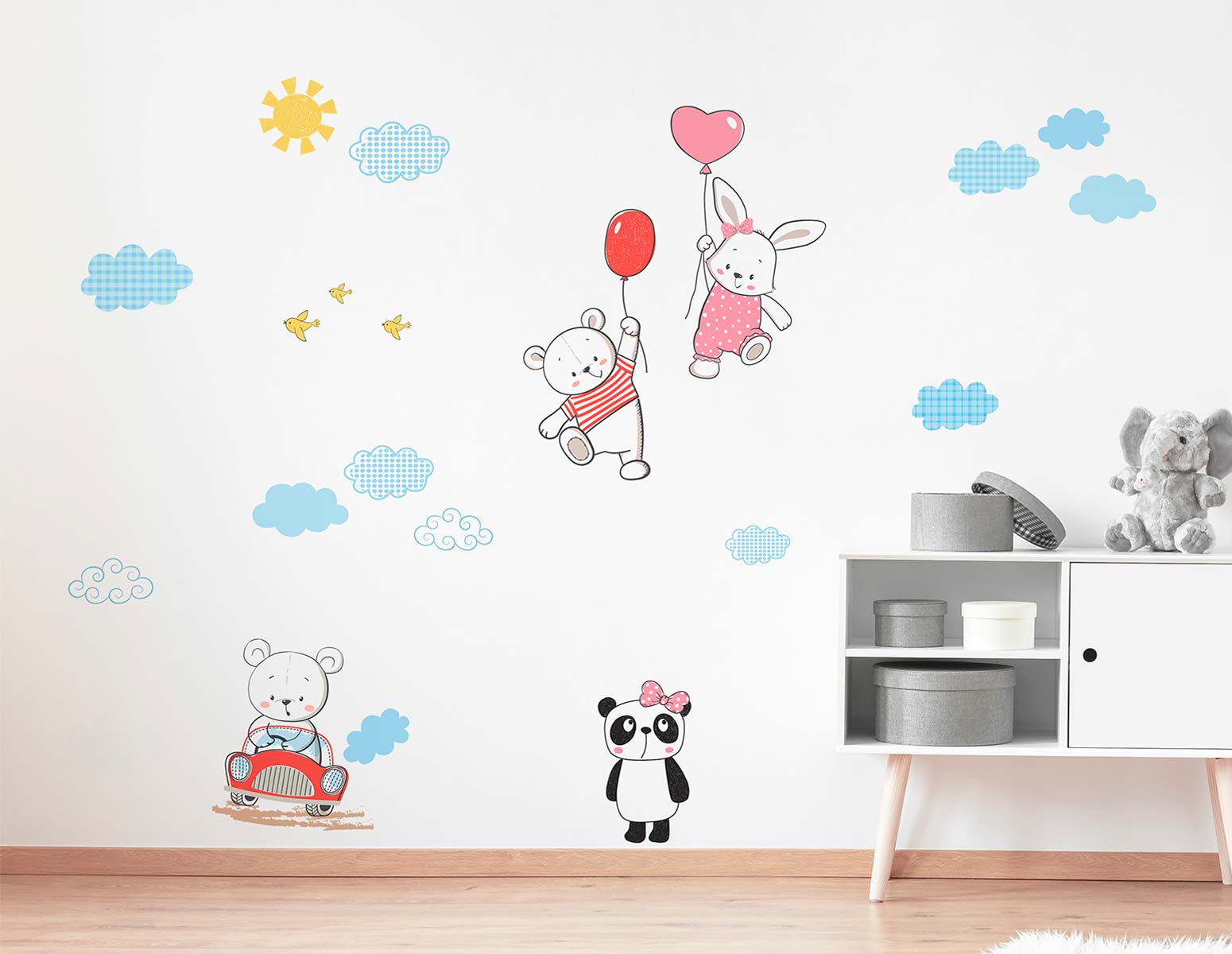 Αυτοκόλλητο Τοίχου Funny Bears Ango 125×140εκ. 18307 – ango – ANGO_18307