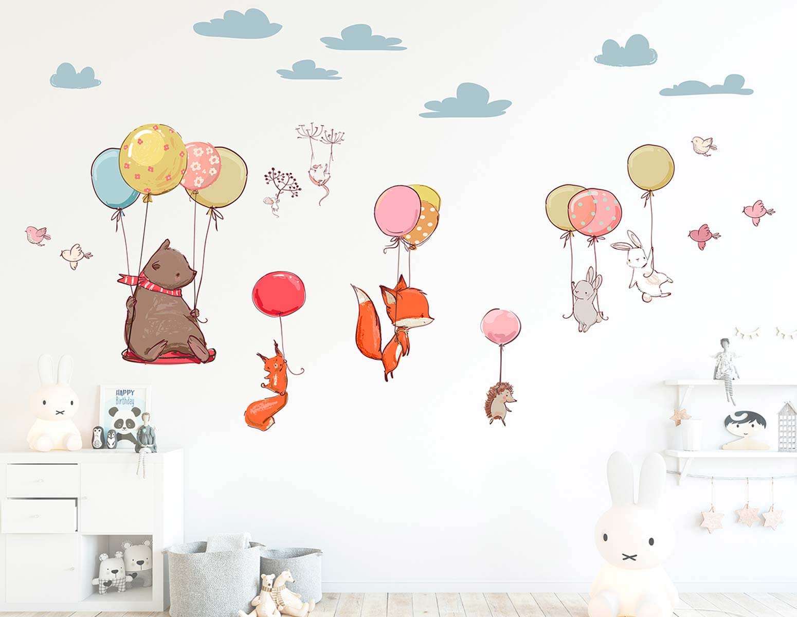 Αυτοκόλλητο Τοίχου Flying Animals Ango 180×100εκ. 18308 – ango – ANGO_18308
