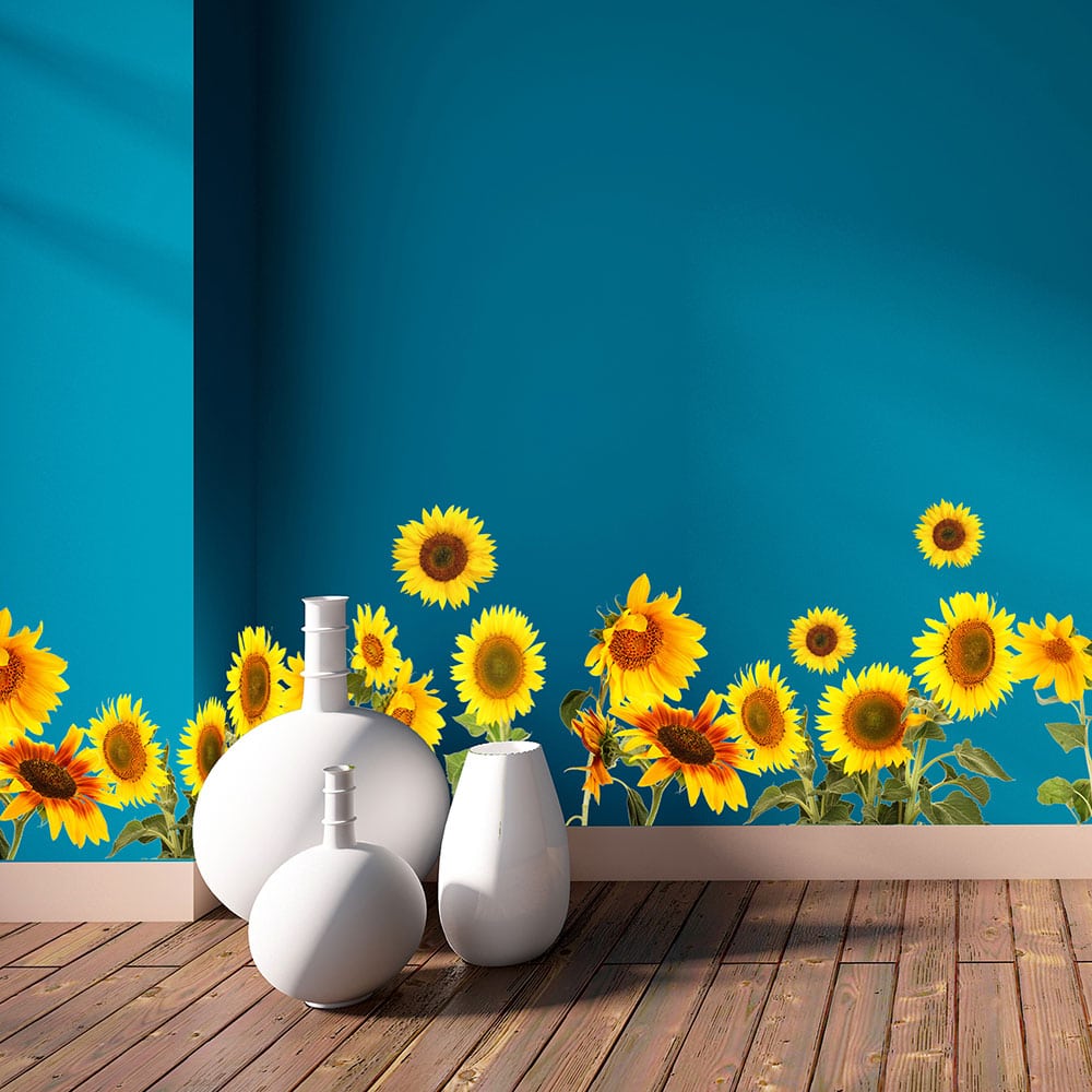 Αυτοκόλλητη Μπορντούρα Τοίχου Βινυλίου Sunflower 198×30εκ. ANGO 53001 – ango – ANGO_53001