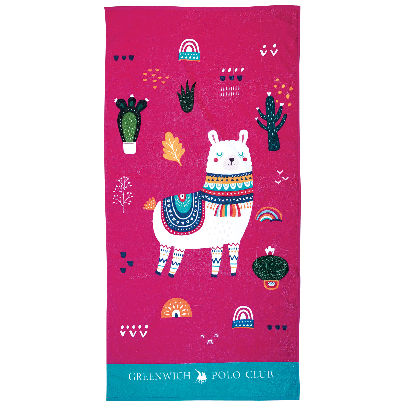 Πετσέτα Θαλάσσης Βαμβακερή 70×140εκ. Beach Towel 3723 Greenwich Polo Club Junior (Ύφασμα: Βαμβάκι 100%, Χρώμα: Λευκό) – Greenwich Polo Club – 267701403723