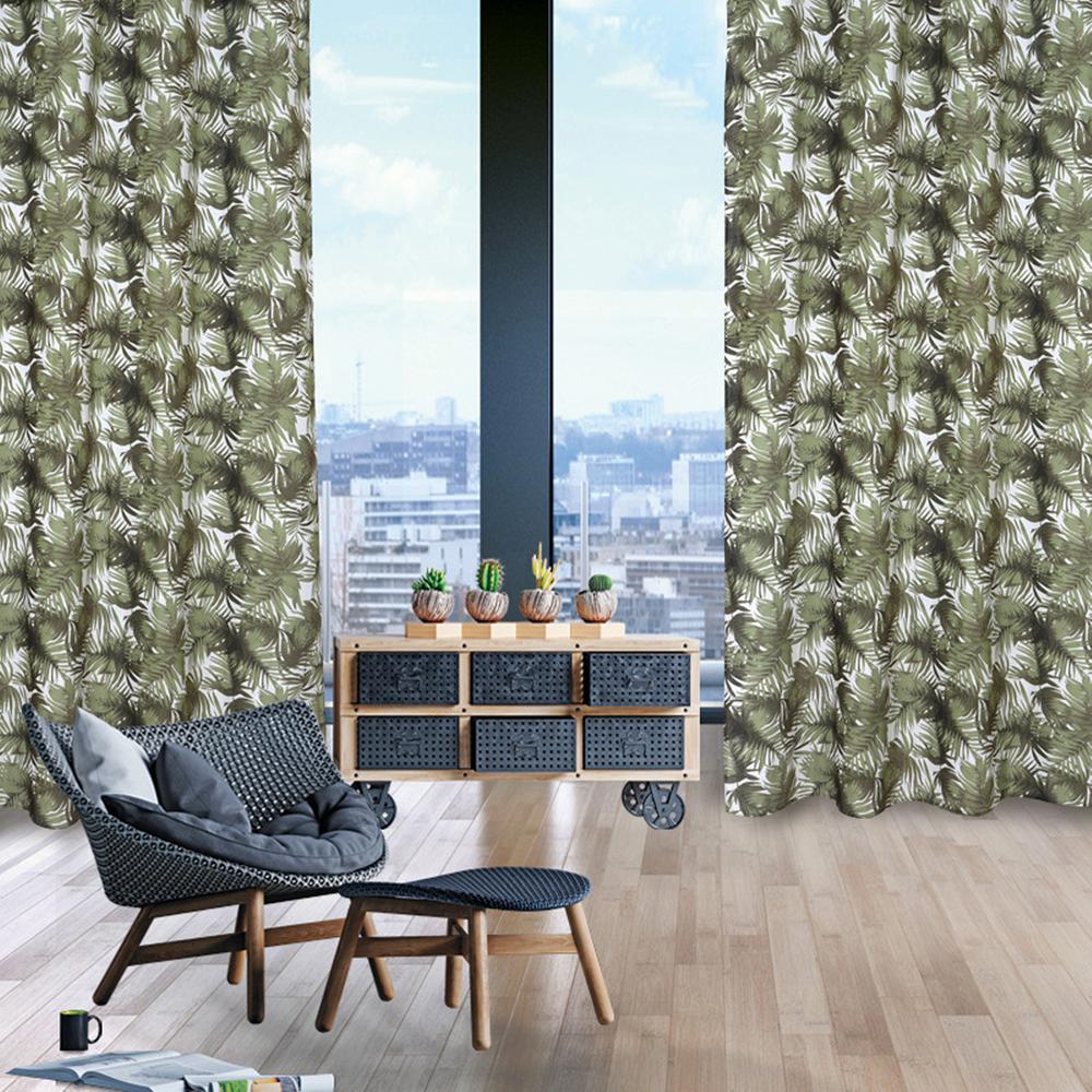 Κουρτίνα Με Τρούκς Polyester 140×260εκ. Curtain Line 2179 Das Home (Ύφασμα: Polyester, Χρώμα: Λαδί) – Das Home – 420142602179