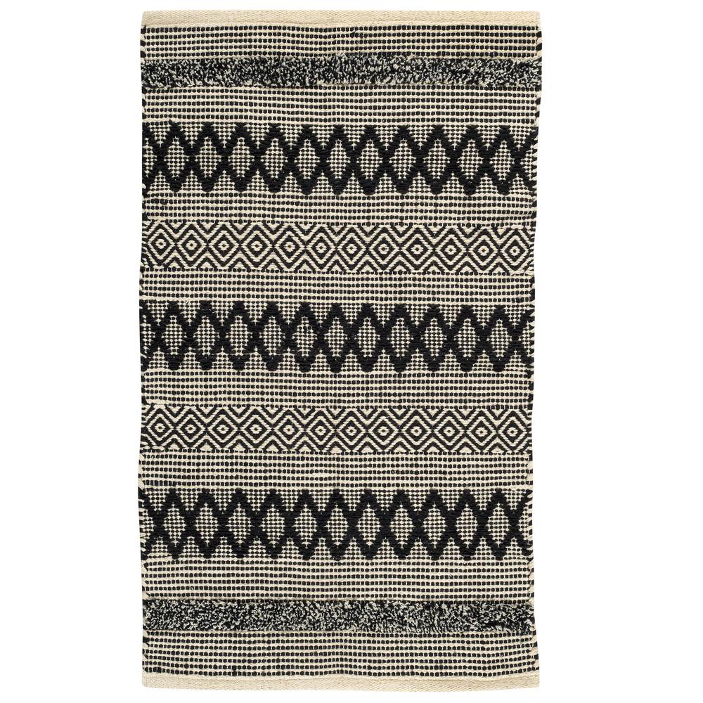 Χαλί Βαμβακερό 140×200εκ. Rugs 7006 Das Home (Ύφασμα: Βαμβάκι 100%, Χρώμα: Μαύρο) – Das Home – 799914207006