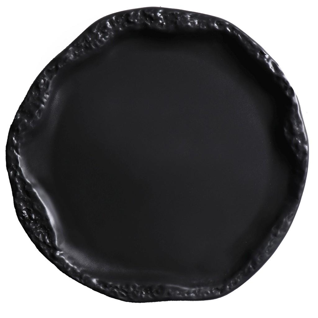 Πιάτο Ρηχό Volcano Black Dust ESPIEL 27×2,3εκ. QAB102K4 (Χρώμα: Μαύρο) – ESPIEL – QAB102K4