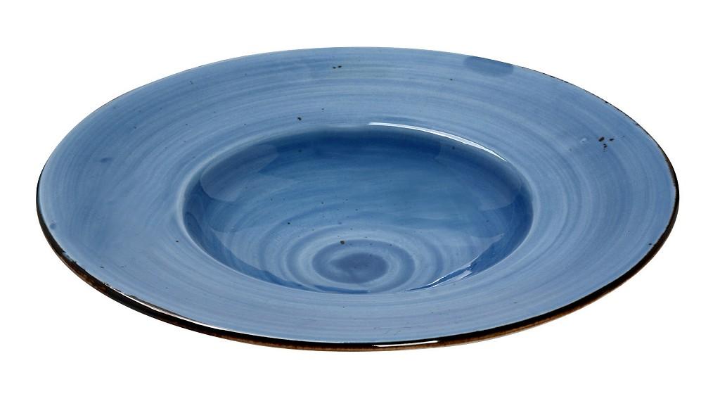 Πιάτο Βαθύ Πορσελάνης Terra Blue ESPIEL 27×4,5εκ. TLF106K6 (Σετ 6 Τεμάχια) (Υλικό: Πορσελάνη, Χρώμα: Μπλε) – ESPIEL – TLF106K6