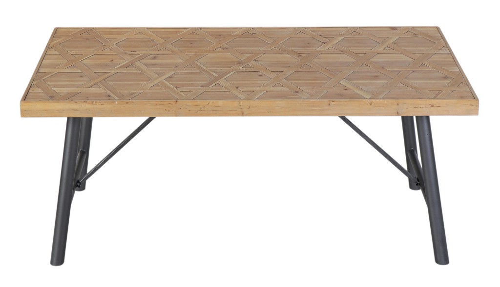 Τραπέζι Μεταλλικό – Ξύλινο 180x90x75εκ. ESPIEL DIL103 (Υλικό: Ξύλο) – ESPIEL – DIL103