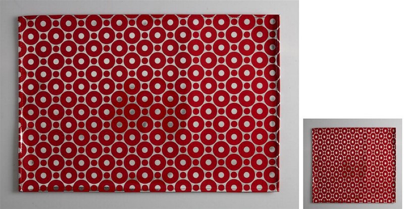 Σουβέρ Σετ 6τμχ Polyester ESPIEL 10x10εκ. HEN212 (Ύφασμα: Polyester, Χρώμα: Κόκκινο) - ESPIEL - HEN212 47739