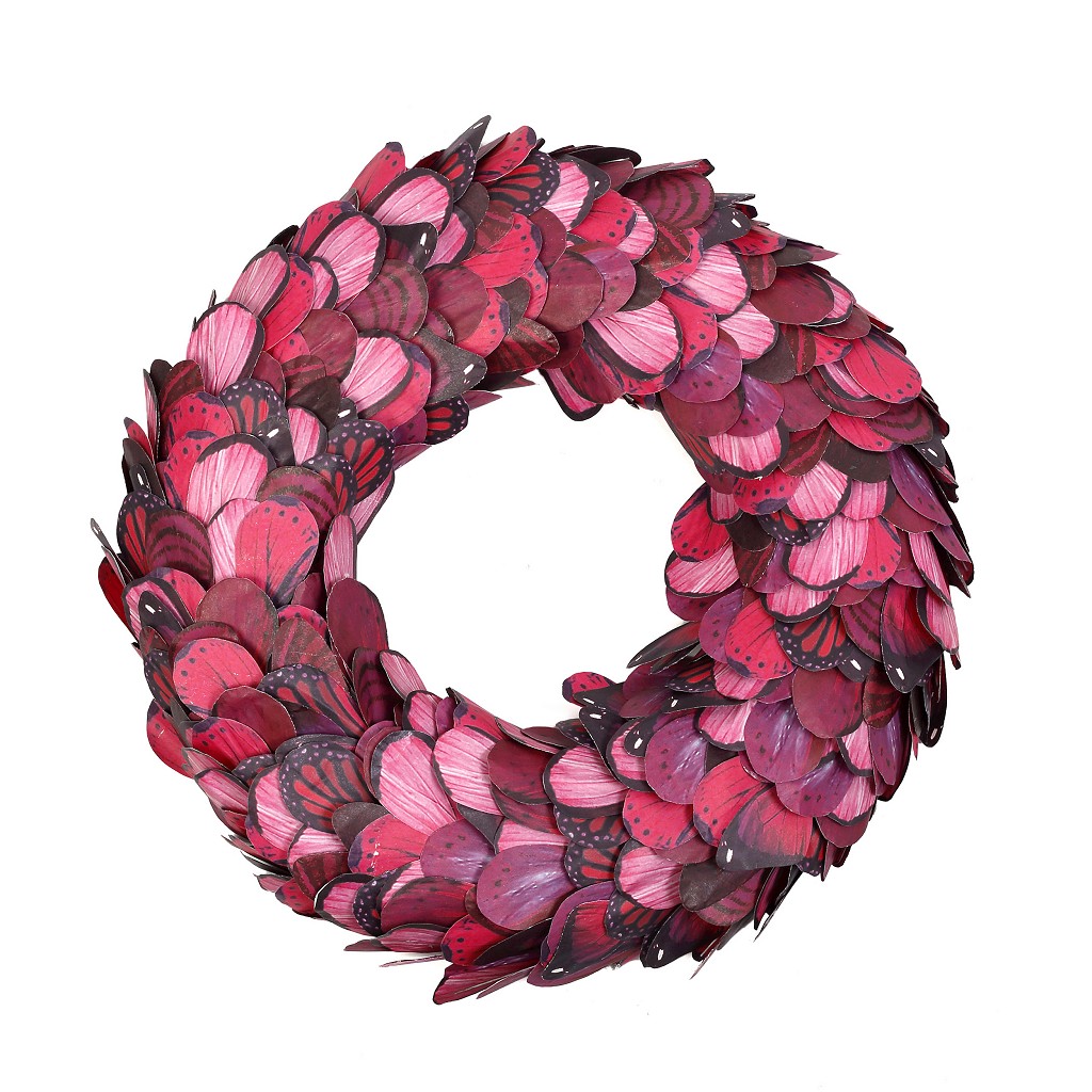 Διακοσμητικό Στεφάνι Χάρτινο ESPIEL 40εκ. FTE307 (Υλικό: Χαρτί, Χρώμα: Ροζ) – ESPIEL – FTE307