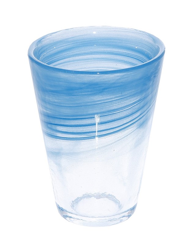 Ποτήρι Γυάλινο Γαλάζιο Atlas Alabaster ESPIEL 270ml-9×13εκ. HOR1017K6 (Σετ 6 Τεμάχια) (Υλικό: Γυαλί, Χρώμα: Γαλάζιο , Μέγεθος: Σωλήνας) – ESPIEL – HOR1017K6