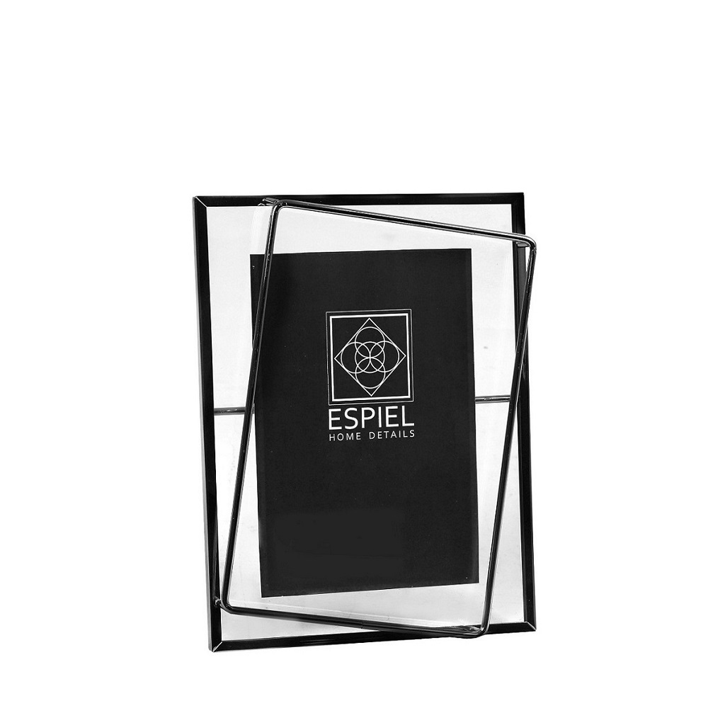 Κορνίζα Μεταλλική Μαύρη ESPIEL 10x15εκ. FAM543 (Υλικό: Μεταλλικό, Χρώμα: Μαύρο) - ESPIEL - FAM543 129181