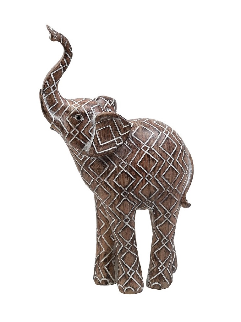 Διακοσμητικός Επιτραπέζιος Ελέφαντας Polyresin Μπεζ ESPIEL 18,5x9,5x35εκ. FIG109 (Υλικό: Polyresin, Χρώμα: Μπεζ) - ESPIEL - FIG109 141061