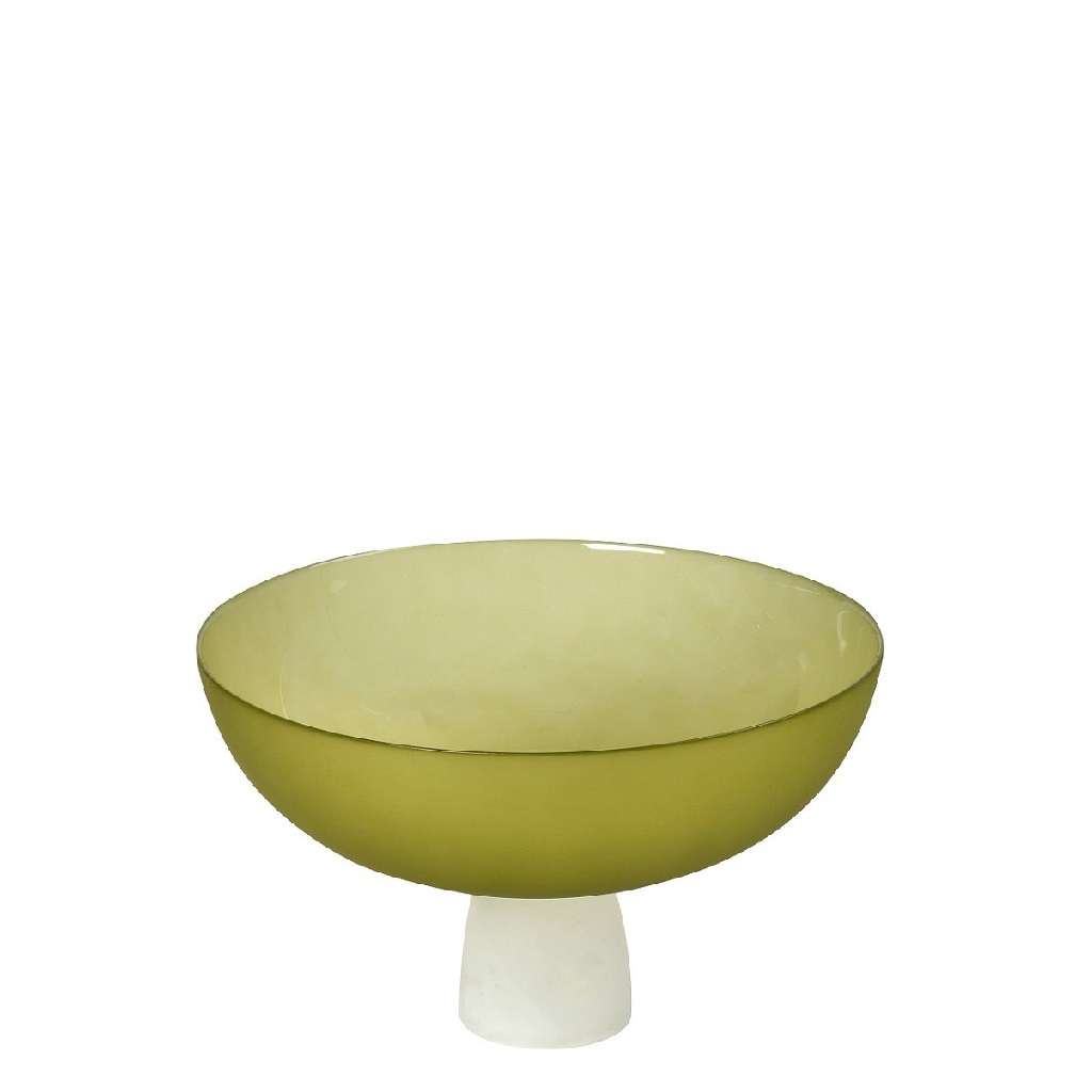 Διακοσμητικό Μπωλ Γυάλινο Lime Caprice ESPIEL 24x24x15εκ. DAC1726 (Υλικό: Γυαλί, Χρώμα: Lime) – ESPIEL – DAC1726