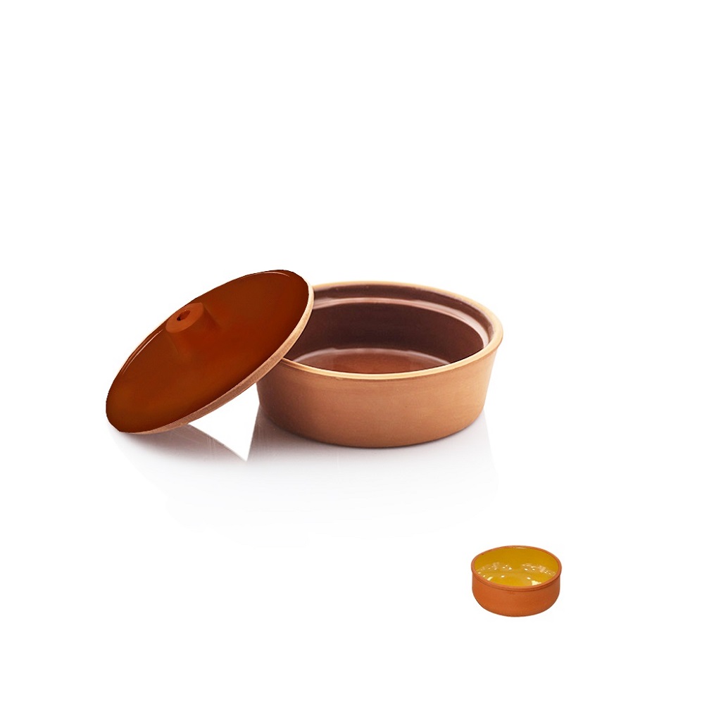 Πυρίμαχο Σκεπαστό Terracotta Yellow ESPIEL 15x15x6εκ. NAK150K12-1 (Χρώμα: Κίτρινο ) – ESPIEL – NAK150K12-1