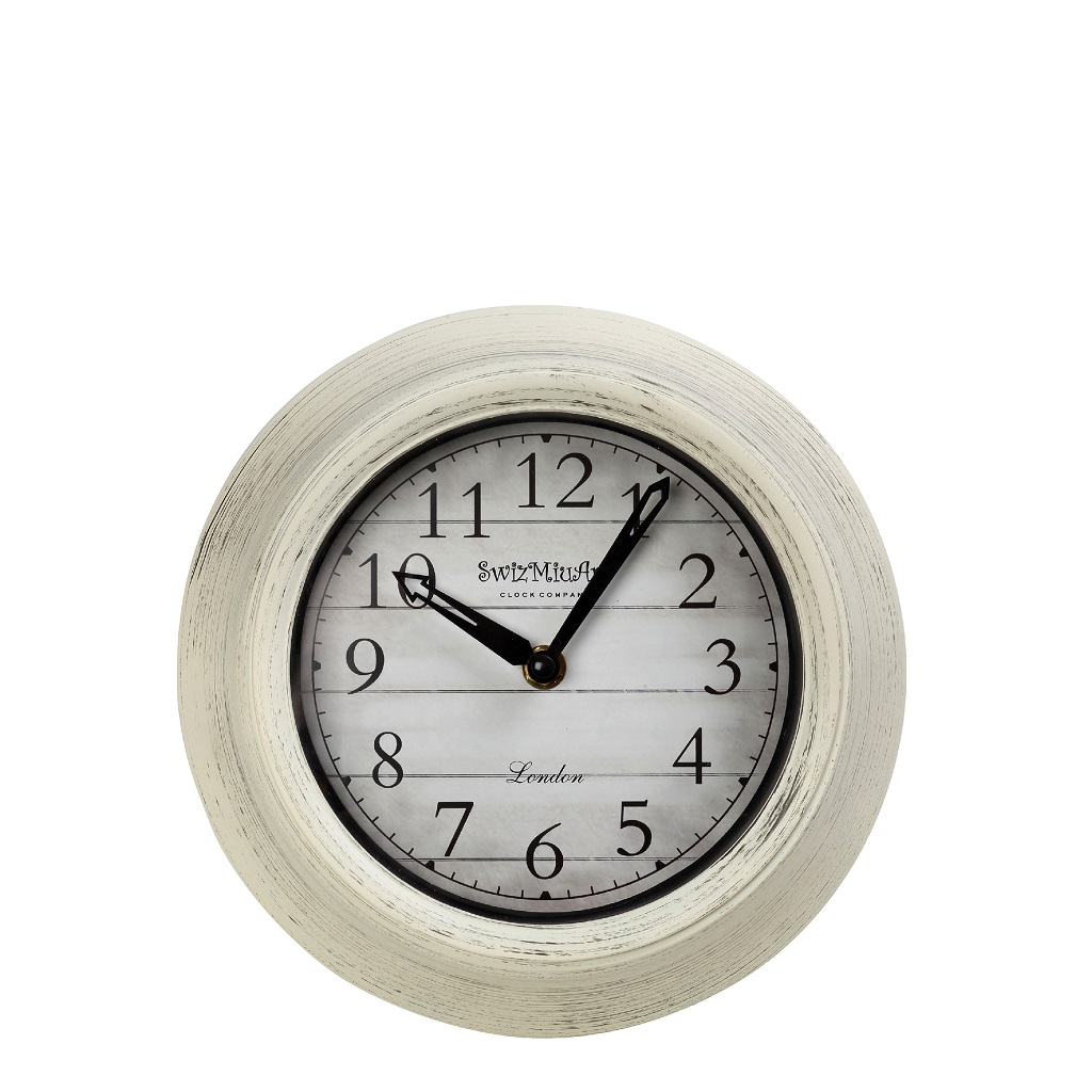 Ρολόι Τοίχου Polyresin Μπεζ ESPIEL 23,2×5,4×23,2εκ. ROL601 (Υλικό: Polyresin, Χρώμα: Μπεζ) – ESPIEL – ROL601