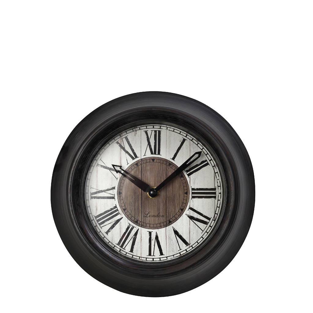 Ρολόι Τοίχου Polyresin Μαύρο ESPIEL 23,2x5,4x23,2εκ. ROL604 (Υλικό: Polyresin, Χρώμα: Μαύρο) - ESPIEL - ROL604 151776
