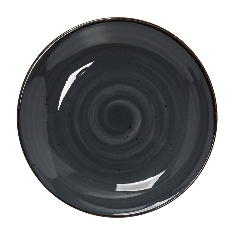 Πιάτο Βαθύ Πορσελάνης Terra Grey ESPIEL 23,5x4εκ. TLG104K6 (Σετ 6 Τεμάχια) (Υλικό: Πορσελάνη, Χρώμα: Μαύρο) - ESPIEL - TLG104K6 49912