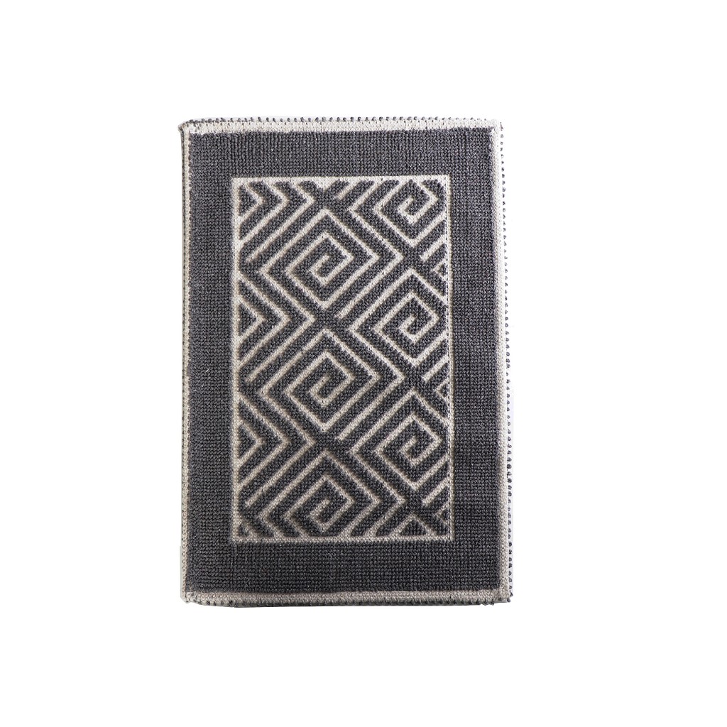 Χαλάκι Polycotton Labyrinth Grey ESPIEL 70×120εκ. LAX216 (Χρώμα: Γκρι, Ύφασμα: 90%Βαμβάκι-10%Polyester) – ESPIEL – LAX216